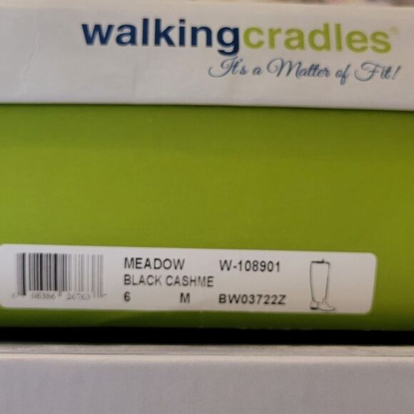 Walking Cradles Meadow Black Riding Style Leather Boots Size 6 M - Picture 5 of 5